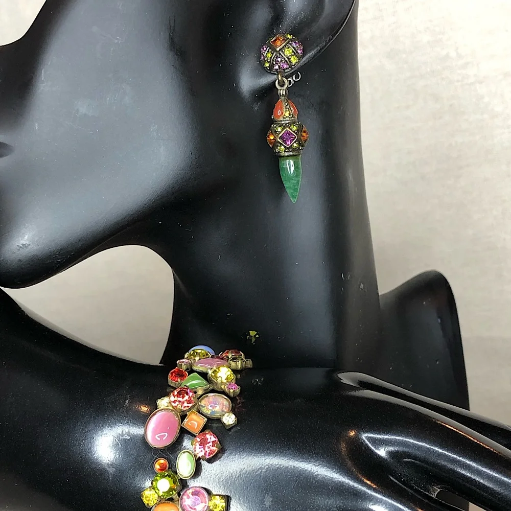 HEIDI DAUS Elegant Multicolor Drop Earrings - Picture 8 of 17